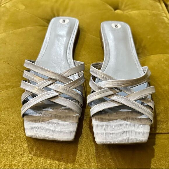 Marc Fischer Blue Varro 2 Slide Sandal Size 8 NWOT - Picture 1 of 7